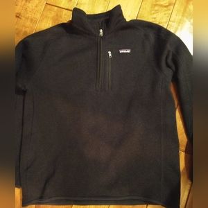 Patagonia, Men's Navy Quarter Zip Better Sweater, L